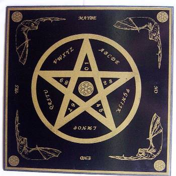 Witchboard mit Pentagramm